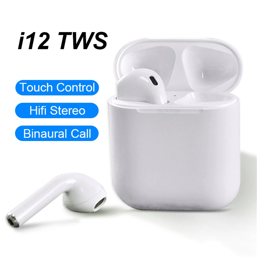 TWS i12 Bluetooth Wireless Earphone 5.0 Music 3D Stereo Headset i12 TWS Surround Sound & Charging Case For All Smartphone
TWS i12 Bluetooth Wireless Earphone 5.0 Music 3D Stereo Headset i12 TWS Surround Sound & Charging Case For All Smartphone