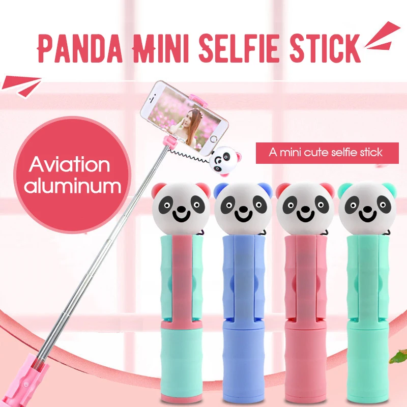 Cute Wired Extendable Mini Cartoon Panda Selfie Stick for Smartphone Universal Portable Self-Pole for iOS Android
Cute Wired Extendable Mini Cartoon Panda Selfie Stick for Smartphone Universal Portable Self-Pole for iOS Android
