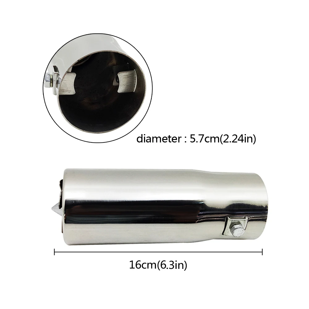 Universal Car Auto Exhaust Muffler Tip Stainless Steel Pipe Chrome Trim Modified Car Rear Tail Throat Liner Accessories
Universal Car Auto Exhaust Muffler Tip Stainless Steel Pipe Chrome Trim Modified Car Rear Tail Throat Liner Accessories
