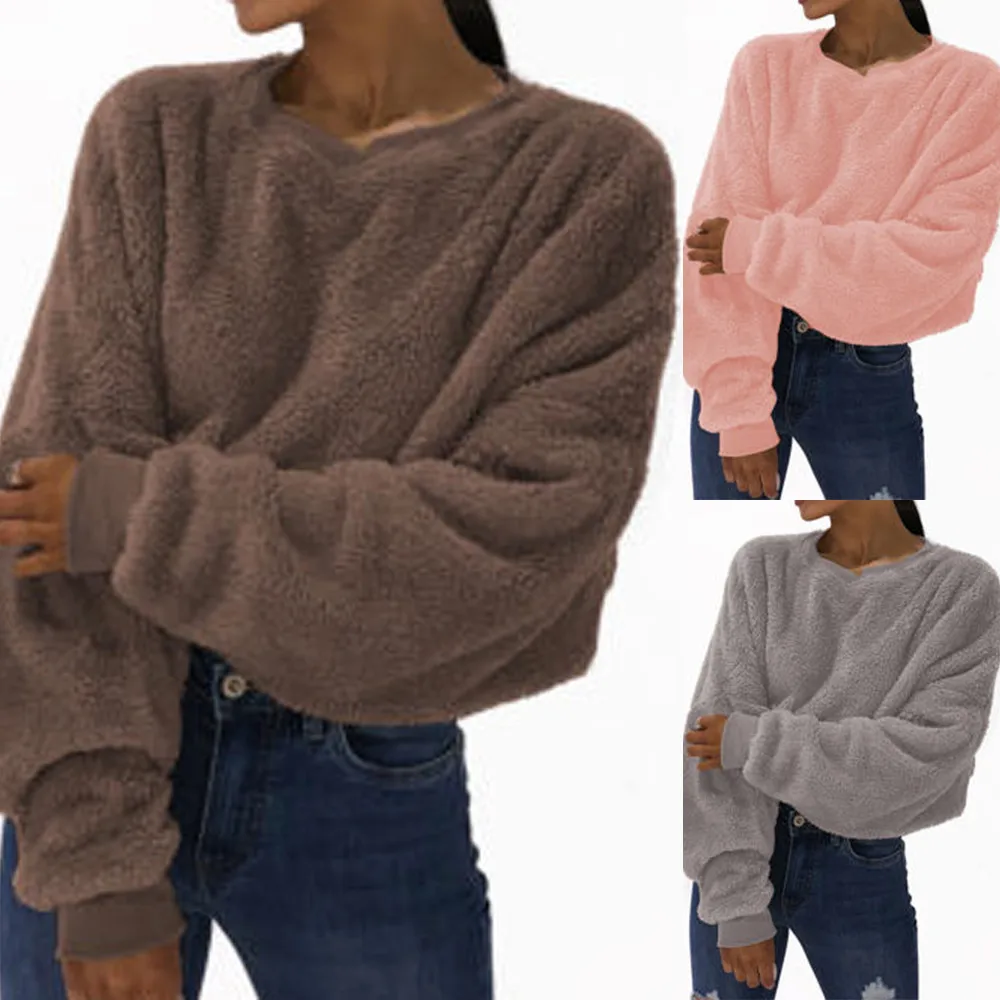 Fashion Womens Fur Fluffy Jumper Sweatshirt Ladies Fleece Hoodie Cropped Tops faith woman hoodie friends sweatshirt
Fashion Womens Fur Fluffy Jumper Sweatshirt Ladies Fleece Hoodie Cropped Tops faith woman hoodie friends sweatshirt