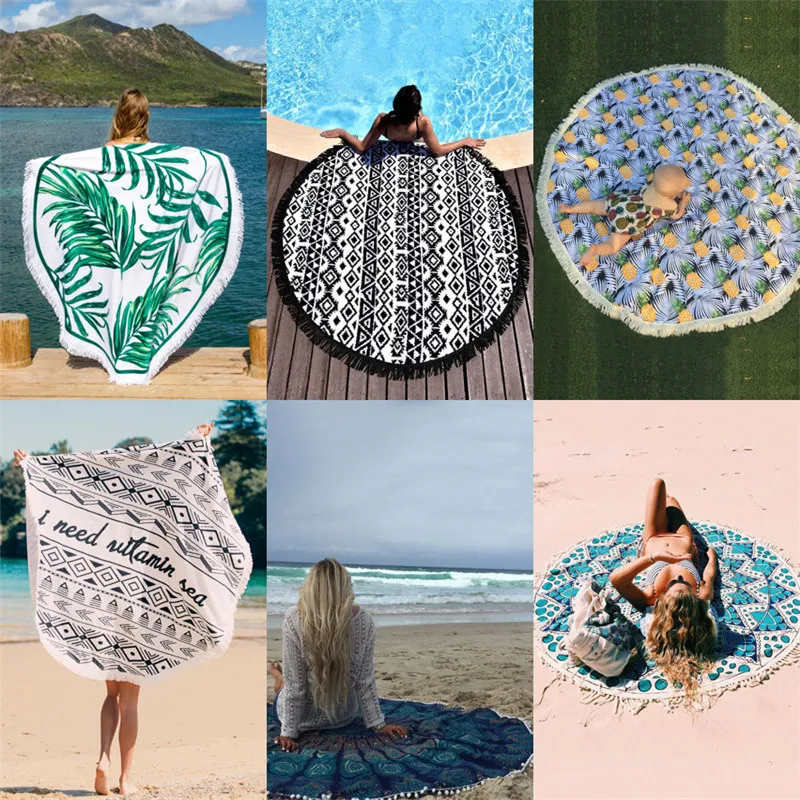 2017 Hot Beach Throw Tapestry Swim Towel Mat Round Mandala Tapestry Wall Hanging Mat Women Printed Round Picnic Blanket Shawl
2017 Hot Beach Throw Tapestry Swim Towel Mat Round Mandala Tapestry Wall Hanging Mat Women Printed Round Picnic Blanket Shawl