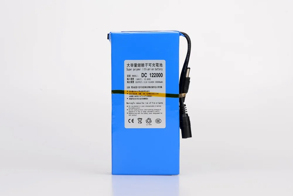 MasterFire DC 122000 12V 20000mAh High Capacity Rechargeable Polymer Lithium Battery Cell Pack AC Power Charger with US EU Plug
MasterFire DC 122000 12V 20000mAh High Capacity Rechargeable Polymer Lithium Battery Cell Pack AC Power Charger with US EU Plug