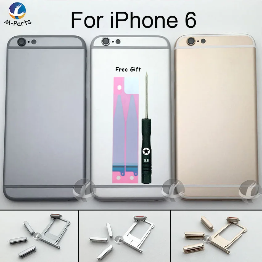 Back Housing For iPhone 6 6P 6S 6SP Plus Metal Case Battery Cover Frame With Free Battery Sticker And Tool
Back Housing For iPhone 6 6P 6S 6SP Plus Metal Case Battery Cover Frame With Free Battery Sticker And Tool