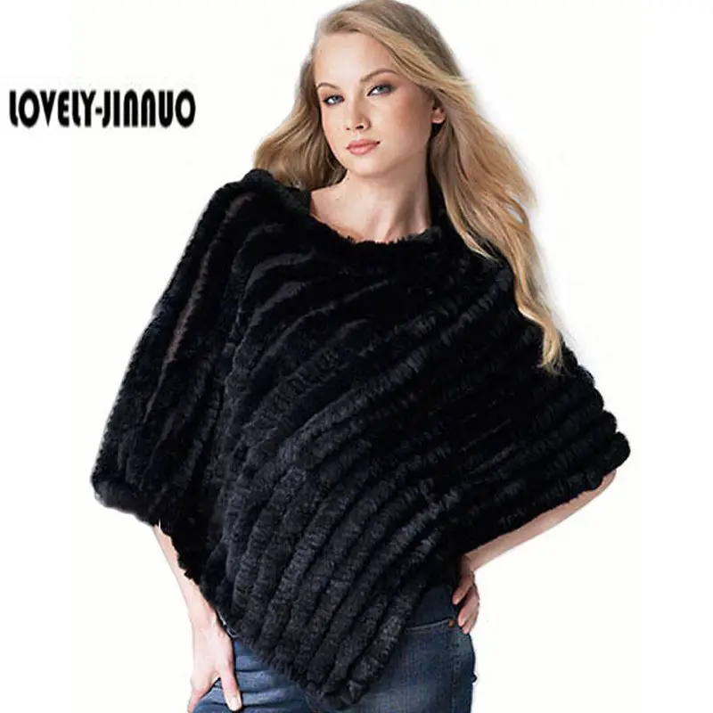 Autumn Winter Ladies' New Real Knit Rabbit Fur Shawl Fashion Women Rabbit Fur Poncho Fur Coat TP6001
Autumn Winter Ladies' New Real Knit Rabbit Fur Shawl Fashion Women Rabbit Fur Poncho Fur Coat TP6001