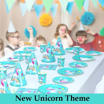 51pcs Rainbow Unicorn Disposable Tableware Plate Cup Napkins for Kids Birthday Party Baby Shower Bachelor Party Decor Supplies
51pcs Rainbow Unicorn Disposable Tableware Plate Cup Napkins for Kids Birthday Party Baby Shower Bachelor Party Decor Supplies