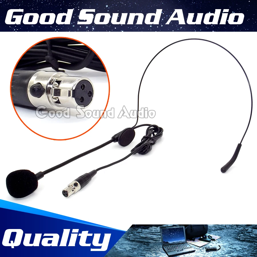 Mini XLR 3 Pin TA3F Plug Earhook Headworn Headset Microphone Head-Mounted Mic Headband Microfono Mike For SAMSON Wireless System
Mini XLR 3 Pin TA3F Plug Earhook Headworn Headset Microphone Head-Mounted Mic Headband Microfono Mike For SAMSON Wireless System