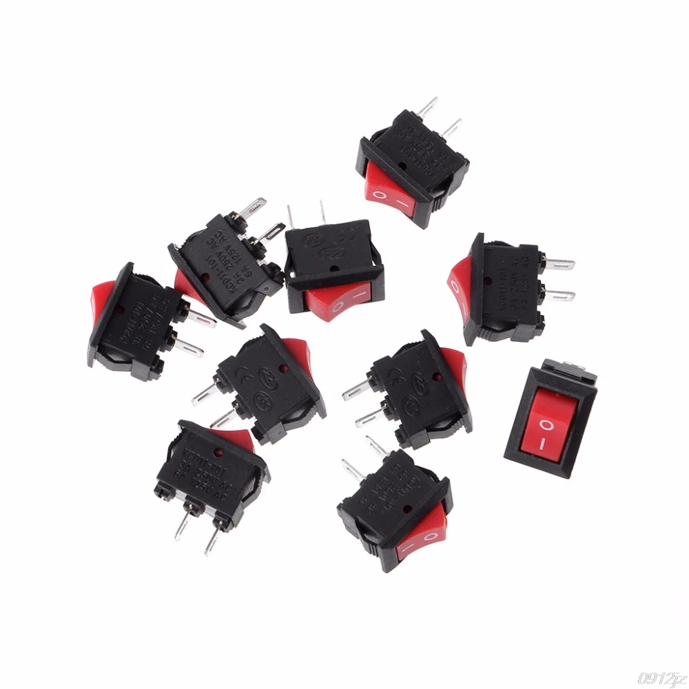 10 Pcs 2 Pin 10x15mm SPST ON/OFF Soldering Terminal Boat Rocker Push Button Switch 3A AC 250V Switches
10 Pcs 2 Pin 10x15mm SPST ON/OFF Soldering Terminal Boat Rocker Push Button Switch 3A AC 250V Switches