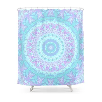 Cyan, Turquoise, And Purple Kaleidoscope Shower Curtain Set Waterproof Polyester Fabric For Bathroom With Floor Mat
Cyan, Turquoise, And Purple Kaleidoscope Shower Curtain Set Waterproof Polyester Fabric For Bathroom With Floor Mat