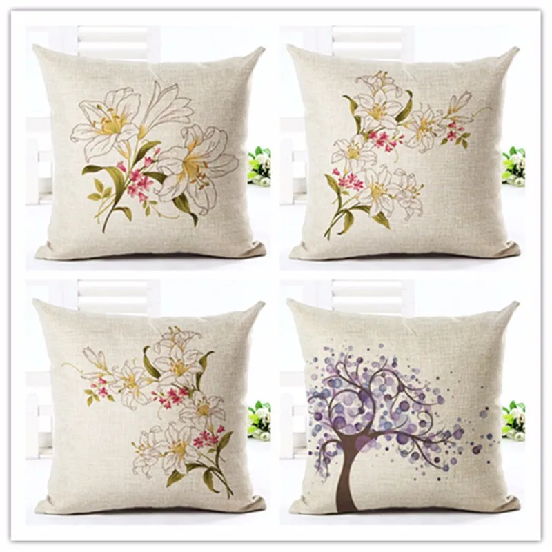 Home Decor The Newest Coloured Drawing Tree Printed Cushion Linen Cojines Square Throw Pillow Fundas
Home Decor The Newest Coloured Drawing Tree Printed Cushion Linen Cojines Square Throw Pillow Fundas