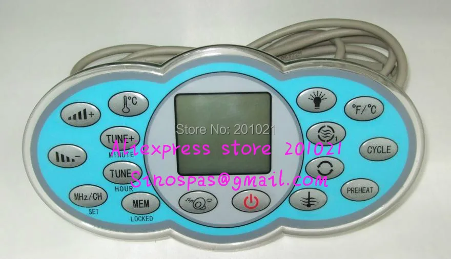 China Whole set controller Pack including display panel + controller box for JNJ spa spa-416
China Whole set controller Pack including display panel + controller box for JNJ spa spa-416