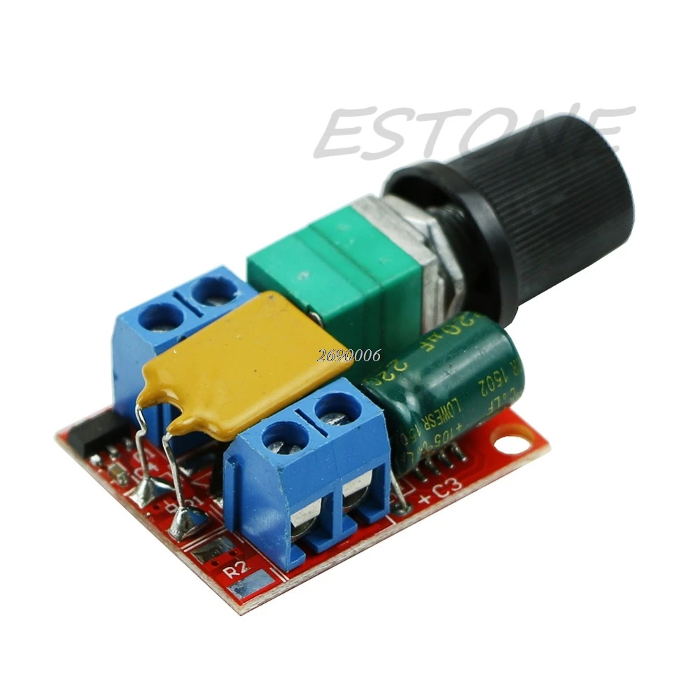 Mini DC Motor PWM Speed Controller 3V-35V Speed Control Switch LED Dimmer 5A
Mini DC Motor PWM Speed Controller 3V-35V Speed Control Switch LED Dimmer 5A