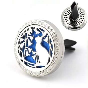 30mm Stainless Steel rhinestone crystal lovely animal cat lover design Aroma essential oil diffuser for car
30mm Stainless Steel rhinestone crystal lovely animal cat lover design Aroma essential oil diffuser for car