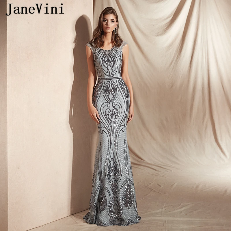 JaneVini Sparkling Sequined Long Prom Dresses for Women 2019 Scoop Neck Sleeveless Sexy Mermaid Formal Evening Gowns Custom Made
JaneVini Sparkling Sequined Long Prom Dresses for Women 2019 Scoop Neck Sleeveless Sexy Mermaid Formal Evening Gowns Custom Made