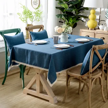 Cotton Line Blending Rectangle Table Cloth with Hem Lace Organza Lace Solid Table Covers Plain Tablecloths for Hotel Home Party
Cotton Line Blending Rectangle Table Cloth with Hem Lace Organza Lace Solid Table Covers Plain Tablecloths for Hotel Home Party