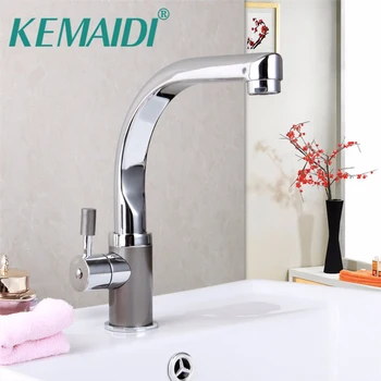 KEMAIDI Bathroom Faucet Polished Chrome Deck Mounted Hot And Cold Water Tap Single Handle Basin Faucets Mixer Taps
KEMAIDI Bathroom Faucet Polished Chrome Deck Mounted Hot And Cold Water Tap Single Handle Basin Faucets Mixer Taps