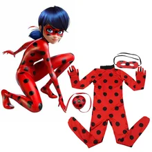 New Ladybug Halloween Costumes Kids Girls Children Spandex Miraculous Ladybug Noir Romper Fancy Dress 
New Ladybug Halloween Costumes Kids Girls Children Spandex Miraculous Ladybug Noir Romper Fancy Dress