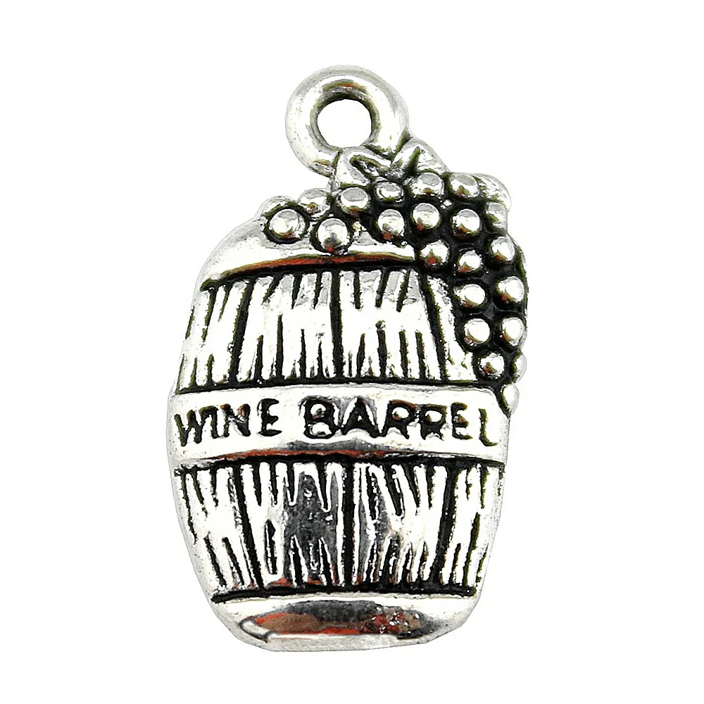 20pcs Charm Wine Barrel Wine Bottle Pendant Charms For Jewelry Making Antique Silver Wine Barrel Charms 11x19mm
20pcs Charm Wine Barrel Wine Bottle Pendant Charms For Jewelry Making Antique Silver Wine Barrel Charms 11x19mm