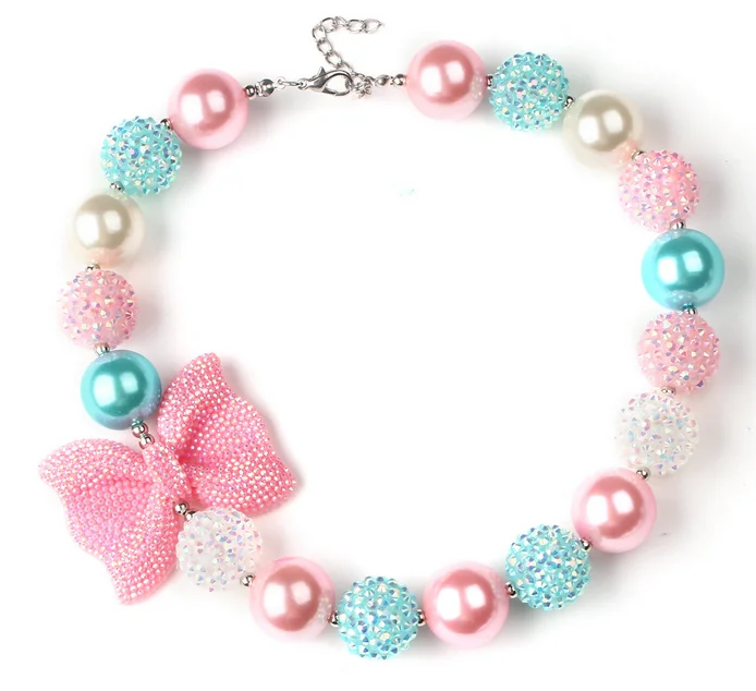 2018 HOT Girls Lovely Resin Pink Bow 20mm Rhinestone Baby Chunky Beads Bubblegum Necklace Kids Birthday Gifts Dress Up Jewelry
2018 HOT Girls Lovely Resin Pink Bow 20mm Rhinestone Baby Chunky Beads Bubblegum Necklace Kids Birthday Gifts Dress Up Jewelry