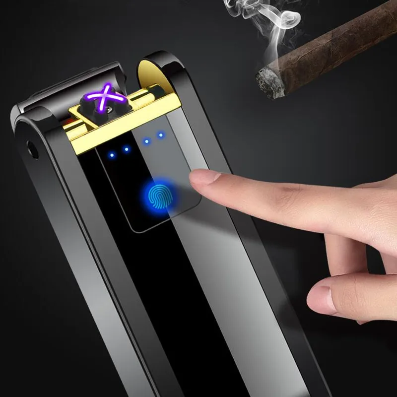 Electronic Lighter USB With Box Touch Sensing No Gas Windproof Flameless Double Arc Plasma Cigarette Lighters Electric Drop ship
Electronic Lighter USB With Box Touch Sensing No Gas Windproof Flameless Double Arc Plasma Cigarette Lighters Electric Drop ship