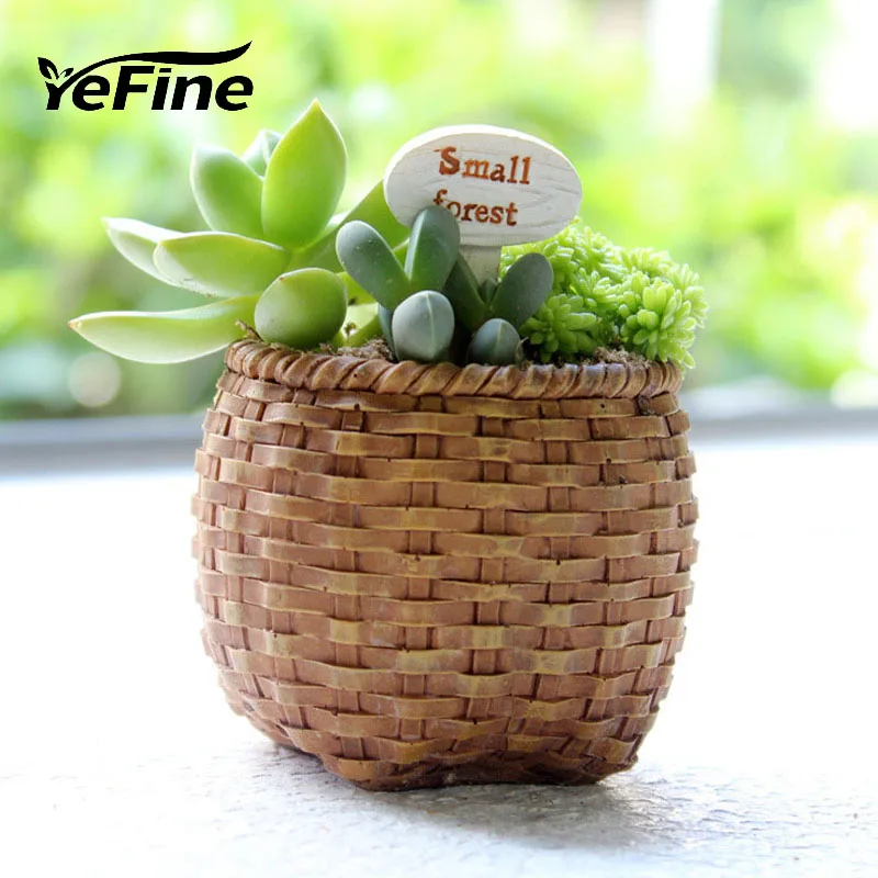 YeFine Retro Flower Pot For Succulents Fleshy Plants Flowerpot Resin Bonsai Pots Small Mini Home/Garden/Office Decoration
YeFine Retro Flower Pot For Succulents Fleshy Plants Flowerpot Resin Bonsai Pots Small Mini Home/Garden/Office Decoration
