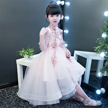 Chinese Wind Girls Children Wedding Birthday Party Ball Gown Mesh Dress Kids Wine-red Pink Color Model Show Performance Dress
Chinese Wind Girls Children Wedding Birthday Party Ball Gown Mesh Dress Kids Wine-red Pink Color Model Show Performance Dress
