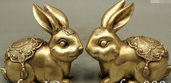 free shipping Chinese Auspicious Brass Copper Wealth Cai Fu Year Zodiac Rabbit Set Statue Pair
free shipping Chinese Auspicious Brass Copper Wealth Cai Fu Year Zodiac Rabbit Set Statue Pair