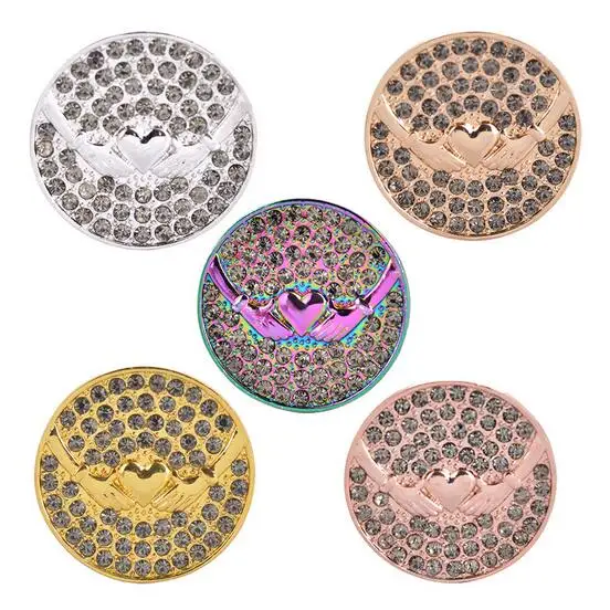 1 pc sale luxy 33mm my coin discs with rhinestons and hands to protect heart 
1 pc sale luxy 33mm my coin discs with rhinestons and hands to protect heart