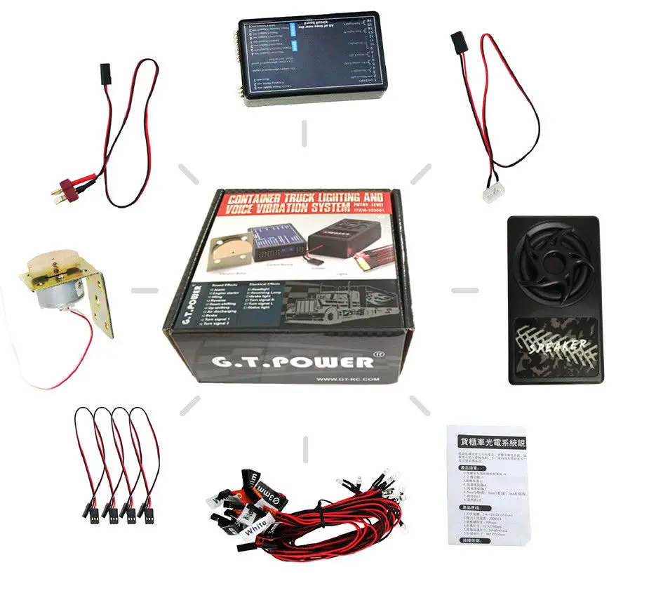 GT POWER Container Truck Lighting and Voice Vibration System для RC trucks cars|Детали и аксессуары| |
