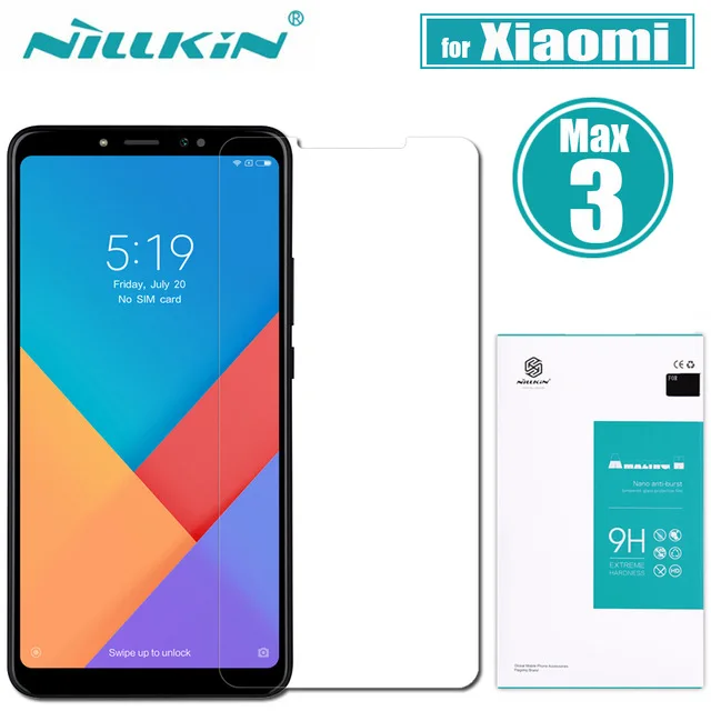 For xiaomi Mi MAX 3 max3 max 3 6.9" Nillkin H 2.5 D Round Edge 0.3 mm Tempered Glass Screen Protector flim
For xiaomi Mi MAX 3 max3 max 3 6.9" Nillkin H 2.5 D Round Edge 0.3 mm Tempered Glass Screen Protector flim