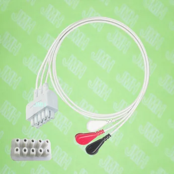 Compatible with GE EKG/ECG machine monitor the IEC 3 lead snap leadwires,76 cm.
Compatible with GE EKG/ECG machine monitor the IEC 3 lead snap leadwires,76 cm.