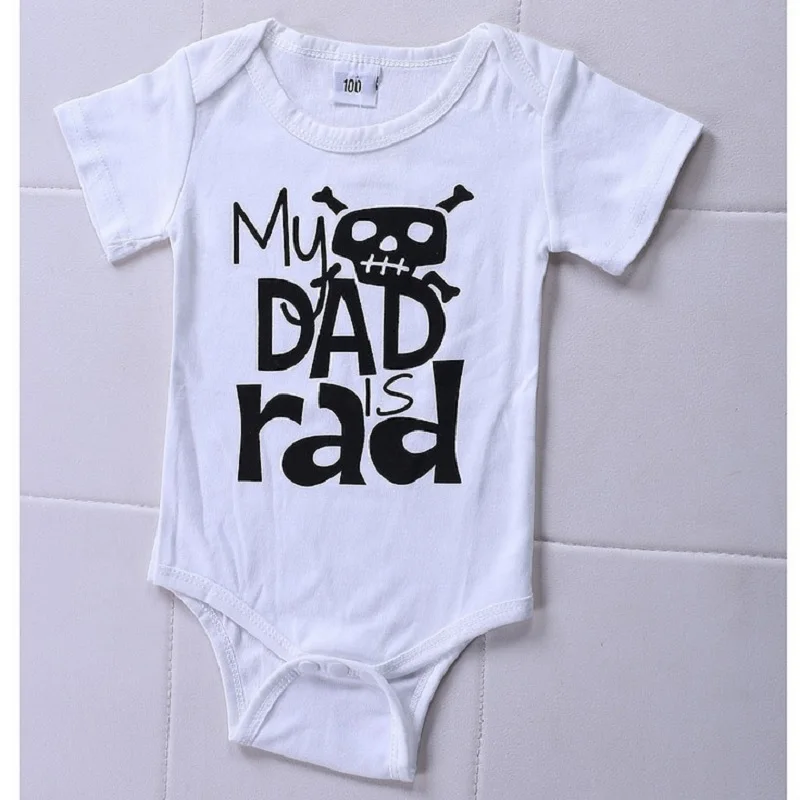 Fashion Newborn Clothes Suit Baby Boys Bodysuit Skull Bone Jumpsuits Infant T-Shirts Bebe Roupas Halloween Cotton One-Piece Suit
Fashion Newborn Clothes Suit Baby Boys Bodysuit Skull Bone Jumpsuits Infant T-Shirts Bebe Roupas Halloween Cotton One-Piece Suit