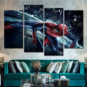 4 Pieces Super Hero Spider Man Nordic Art Poster No Frame Drop Shipping Canvas Wall Art Painting for Living Room Home Decoration 
4 Pieces Super Hero Spider Man Nordic Art Poster No Frame Drop Shipping Canvas Wall Art Painting for Living Room Home Decoration