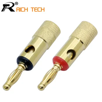 10pcs/5pairs black&red Banana plug 24K Gold Plated Copper BFA 4mm Banana connector Male Speaker plug
10pcs/5pairs black&red Banana plug 24K Gold Plated Copper BFA 4mm Banana connector Male Speaker plug