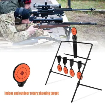 

5-Plate Reset Shooting Target Tactical Metal Steel Slingshot BB gun Airsoft Paintball Archery Hunting Outdoor Indoor