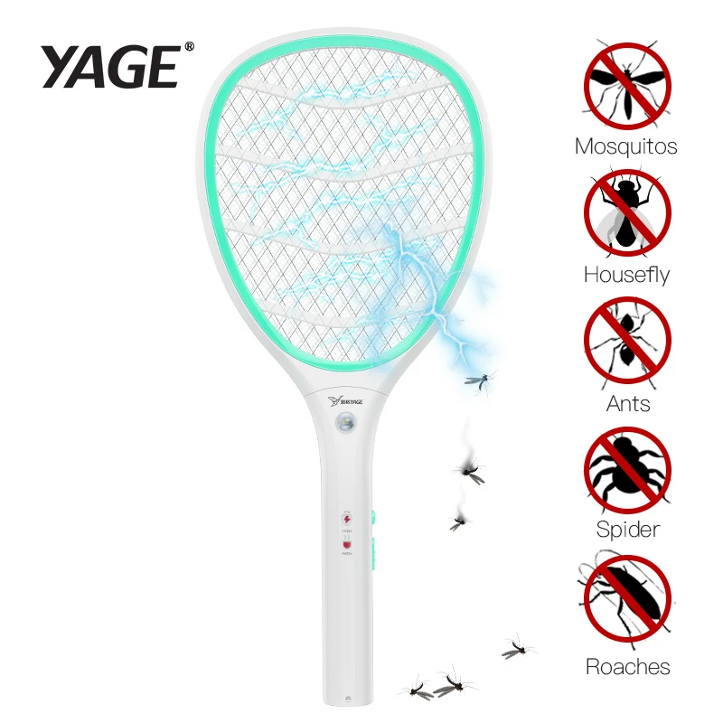 YAGE Electric Mosquito Swatter Mosquito Killers Pest Control Bug Zapper Reject Racket Trap Home Tool 2200V Electric Shock 400mAh
YAGE Electric Mosquito Swatter Mosquito Killers Pest Control Bug Zapper Reject Racket Trap Home Tool 2200V Electric Shock 400mAh