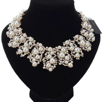 JEROLLIN Fashion Pearl/Crystal Chokers For Women Luxury Party Collar Bridal Jewelry Women Statement Bib Necklace
JEROLLIN Fashion Pearl/Crystal Chokers For Women Luxury Party Collar Bridal Jewelry Women Statement Bib Necklace