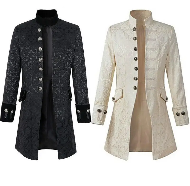 Middle Ages Prince Punk Steampunk Jacket Long Sleeve retro men's uniform Costumes Coat Steampunk Retro Halloween cosplay
Middle Ages Prince Punk Steampunk Jacket Long Sleeve retro men's uniform Costumes Coat Steampunk Retro Halloween cosplay