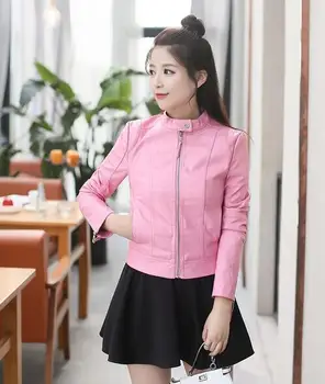 Most New u 2018 Fashion Women's Motorcycle Leather Fur Jacket High-quality Women's autumn Pink Leather Jacket
Most New u 2018 Fashion Women's Motorcycle Leather Fur Jacket High-quality Women's autumn Pink Leather Jacket