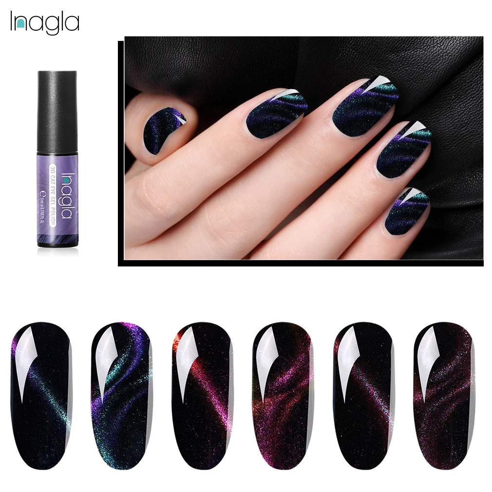 Inagla 5ml Chameleon Cat Eye Series Magnet Gel Nail Polish Nail Art Gel Soak Off Nail Gel Polish Semi Vernis Permanant gel
Inagla 5ml Chameleon Cat Eye Series Magnet Gel Nail Polish Nail Art Gel Soak Off Nail Gel Polish Semi Vernis Permanant gel