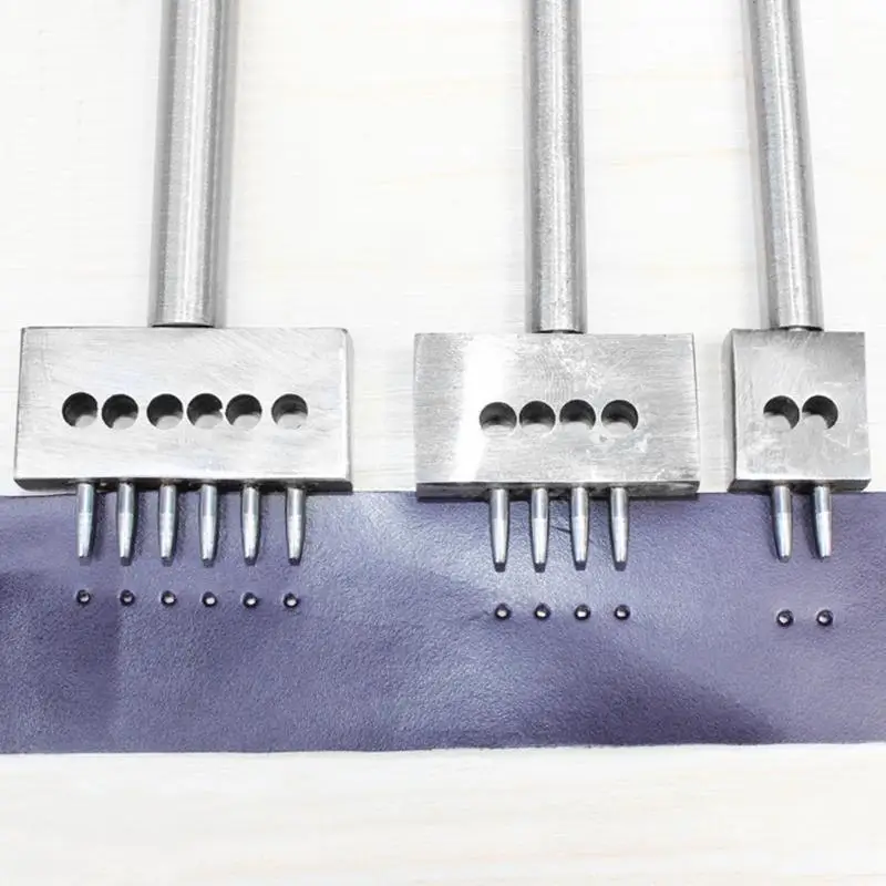 4mm Round Leather Punching Pitch Hole Tool Row Punch Leathercraft Spacing Hole Craft 1.0mm Round Row Hole Punch Cutter Set
4mm Round Leather Punching Pitch Hole Tool Row Punch Leathercraft Spacing Hole Craft 1.0mm Round Row Hole Punch Cutter Set