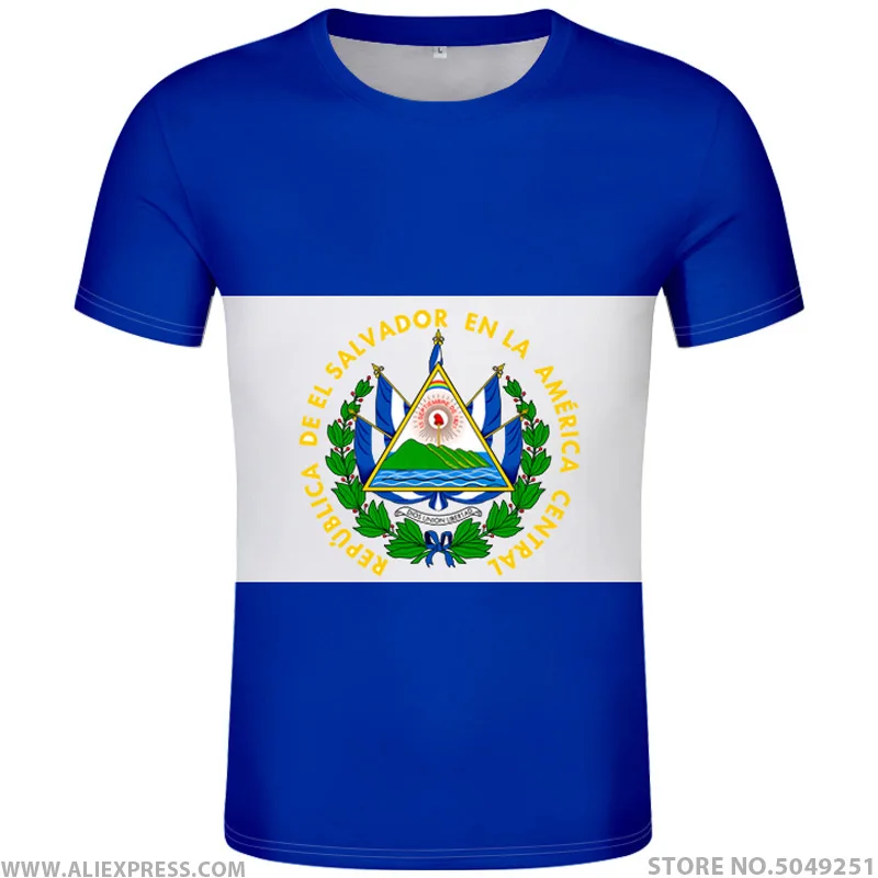 EL SALVADOR t shirt diy free custom made name number slv t-shirt nation flag spanish republic salvadoran sv print photo clothing
EL SALVADOR t shirt diy free custom made name number slv t-shirt nation flag spanish republic salvadoran sv print photo clothing