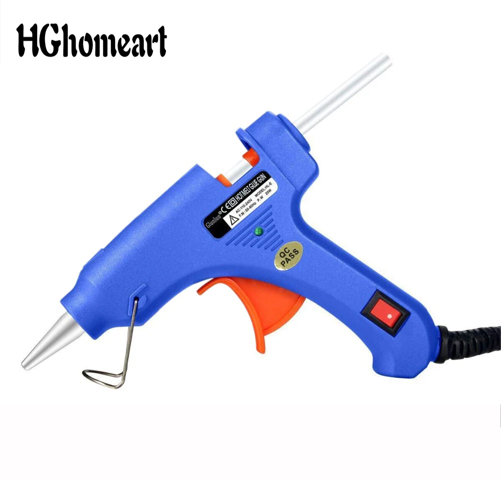 

20W Hot Melt Glue Gun Tools EU/US 100-240V Removable Anti-hot Cover for DIY Tool Small Craft Projects and Quick Repairs