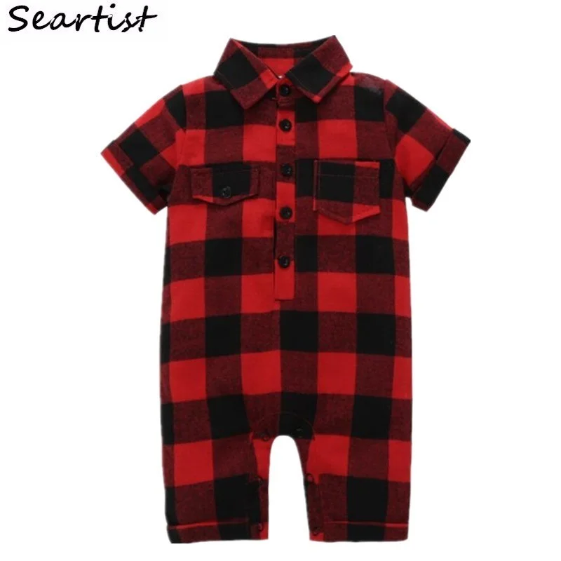 Seartist Newborn Romper Baby Boys Girls Red Plaid Summer Romper Body Suit Newborn Baby Clothes Bebes Overalls 2019 New 45
Seartist Newborn Romper Baby Boys Girls Red Plaid Summer Romper Body Suit Newborn Baby Clothes Bebes Overalls 2019 New 45
