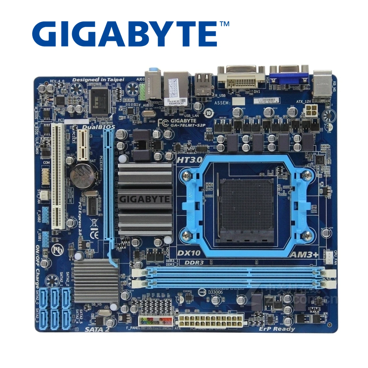 Сокет AM3 + для AMD DDR3 Gigabyte материнская плата настольных ПК 760G USB2.0 8G 78LMT S2P Micro ATX