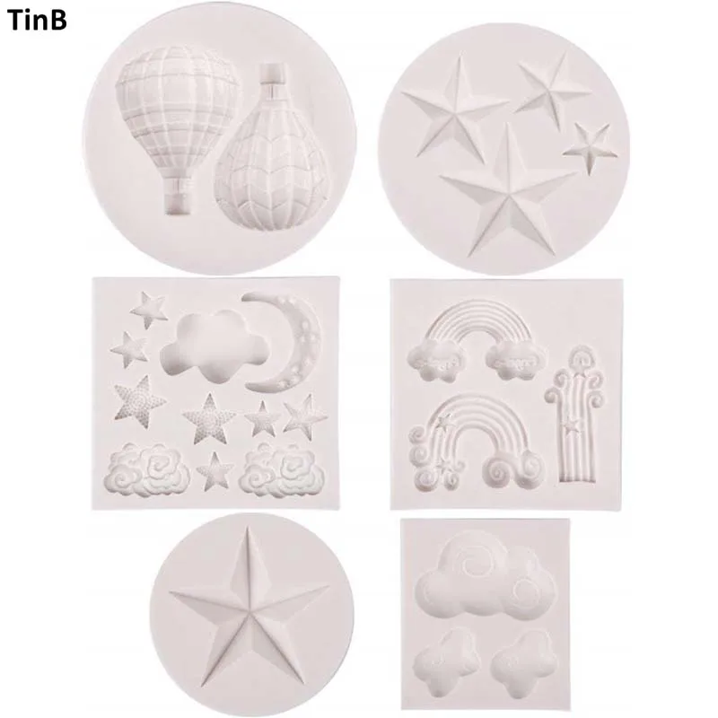 3D Ballons Star Silicone mold fondant Mould Cake Decorating Tools Chocolate Gumpaste Molds, Sugarcraft, Kitchen Gadgets Bakeware
3D Ballons Star Silicone mold fondant Mould Cake Decorating Tools Chocolate Gumpaste Molds, Sugarcraft, Kitchen Gadgets Bakeware