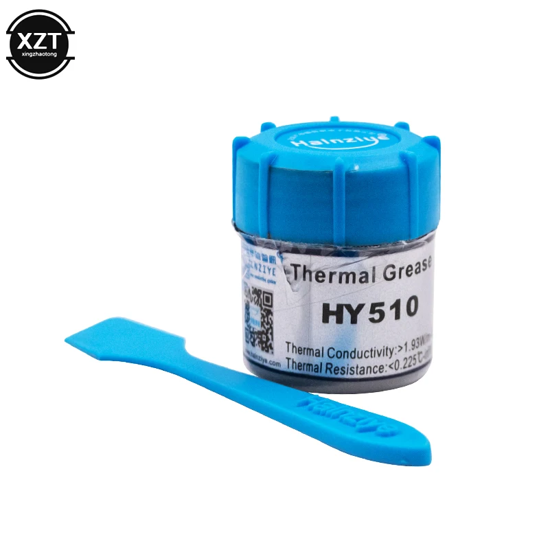 HY510 25g Grey Silicone Compound Thermal Conductive Grease Paste Heatsink For CPU GPU Chipset Cooling with scraper
HY510 25g Grey Silicone Compound Thermal Conductive Grease Paste Heatsink For CPU GPU Chipset Cooling with scraper