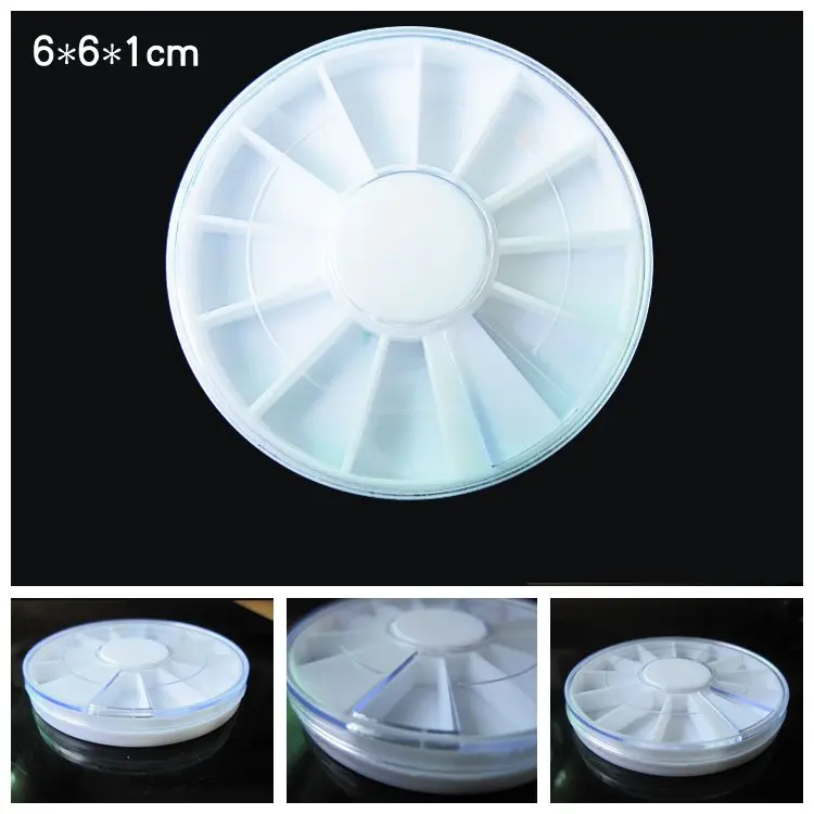 Wholesale 12 Lattices Circle Shape Nail Art Rhinestone Plastic Box Case 10pcs/lot
Wholesale 12 Lattices Circle Shape Nail Art Rhinestone Plastic Box Case 10pcs/lot