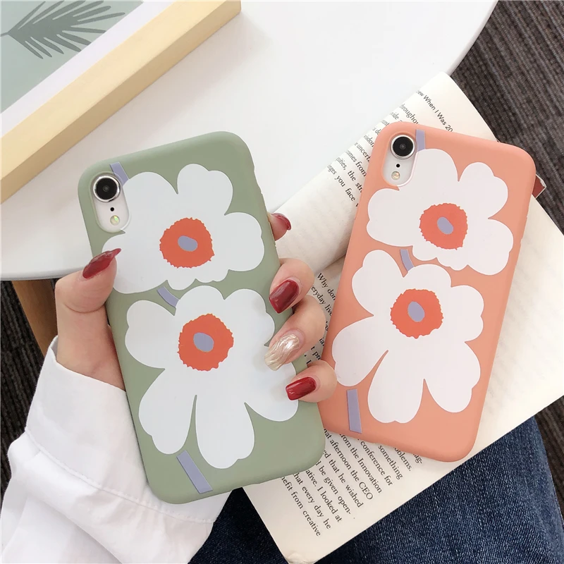 INS Matte silicon Flowers Soft Cases For iPhone 8 Plus 6 6S 7 X Art Floral Phone Case For iPhone XS Max XR Back Cover Coque
INS Matte silicon Flowers Soft Cases For iPhone 8 Plus 6 6S 7 X Art Floral Phone Case For iPhone XS Max XR Back Cover Coque