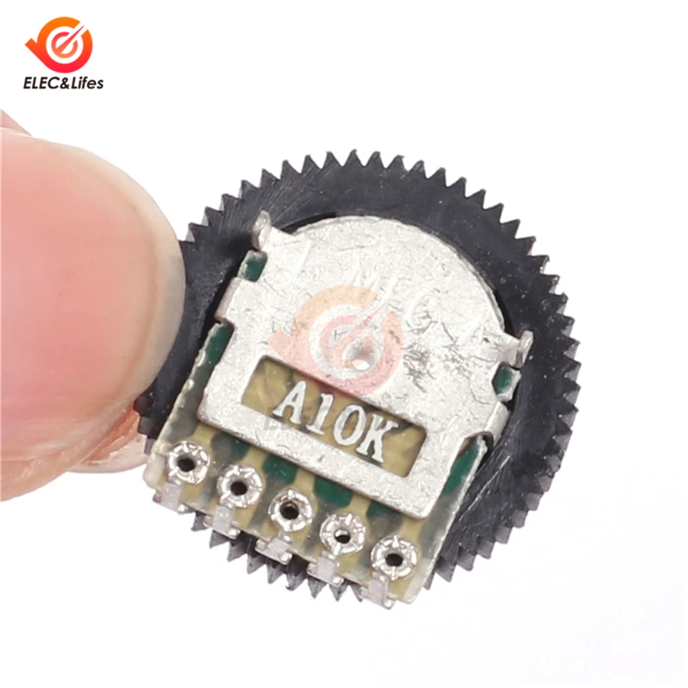 10Pcs A103 10K Mini Duplex Gear Potentiometer Dial 16x2mm 5 Pin for Radio MP3/MP4 Volume Adjustment Switch Potentiometers
10Pcs A103 10K Mini Duplex Gear Potentiometer Dial 16x2mm 5 Pin for Radio MP3/MP4 Volume Adjustment Switch Potentiometers
