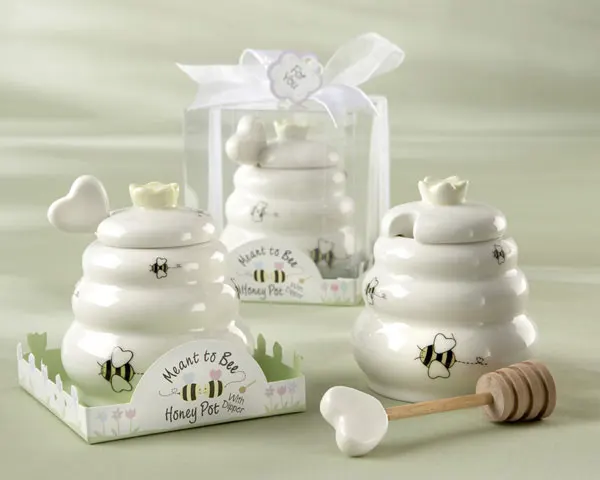 (5 Pieces/Lot) Wedding souvenirs of Meant to Bee Ceramic Honey Pot for Bridal shower birthda gift and baby decoration favors
(5 Pieces/Lot) Wedding souvenirs of Meant to Bee Ceramic Honey Pot for Bridal shower birthda gift and baby decoration favors